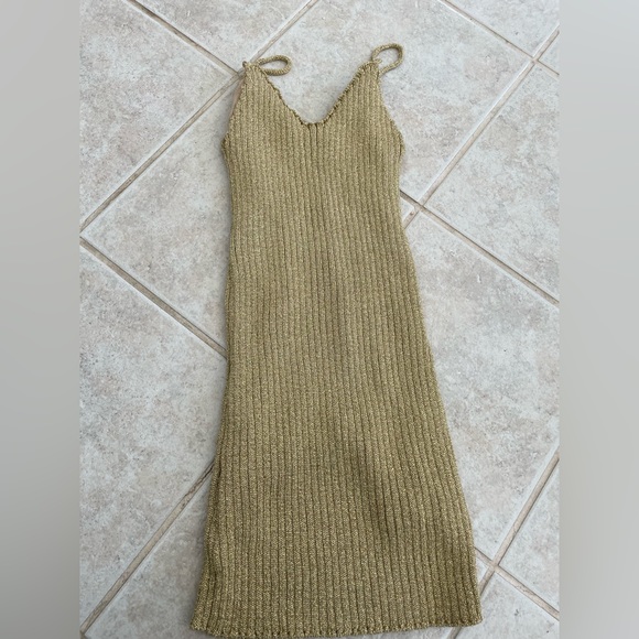 For love and lemons gold knit dress - Picture 5 of 6